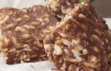 Delicious and easy-to-make Chocolate Chip Crispies