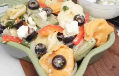 Delicious and Easy Tortellini Salad Recipe