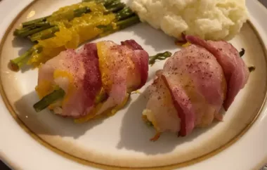 Delicious and Elegant Chicken Rollatini with Fresh Asparagus