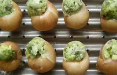 Delicious and Elegant Escargot Stuffed Mushrooms Recipe