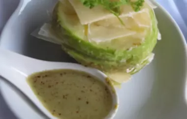 Delicious and Elegant Green Apple Parmesan Towers