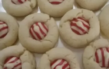 Delicious and festive candy cane kiss cookies