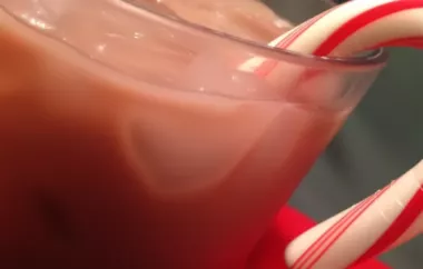 Delicious and Festive Christmas Cane Cocktail
