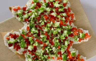 Delicious and Festive Christmas Pizza Appetizer