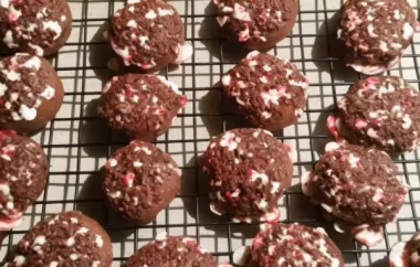 Delicious and festive peppermint mocha cookies that are perfect for the holiday season