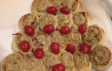 Delicious and Festive Puff Pastry Pull-Apart Christmas Tree