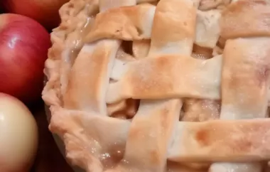 Delicious and Flaky Classic American Apple Pie Recipe