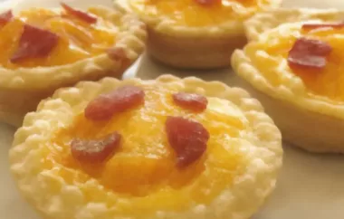 Delicious and flavorful bacon and egg breakfast tarts