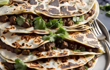 Delicious and Flavorful Corn Truffle Huitlacoche Quesadillas