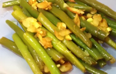 Delicious and flavorful Curried Green Bean Salad Recipe