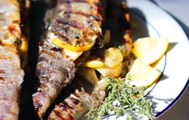 Delicious and Flavorful Grilled Whole Stuffed Trout Recipe