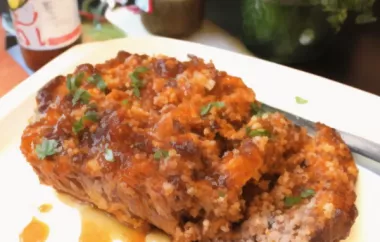 Delicious and Flavorful Mexican Taco Meatloaf Recipe