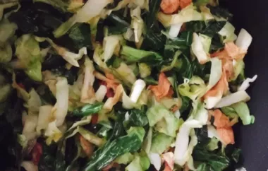 Delicious and Flavorful Smothered Collard Greens and Cabbage