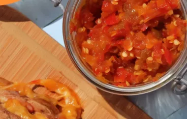Delicious and Flavorful Sweet and Spicy Pepper Relish