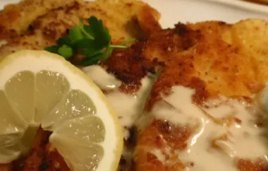 Delicious and flavorful veal scaloppini with a tangy lemon cream sauce
