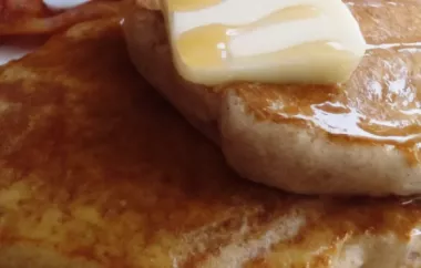 Delicious and Fluffy Applesauce Pancakes Recipe