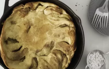 Delicious and Fluffy Earl Grey Dutch Baby Pancake Recipe