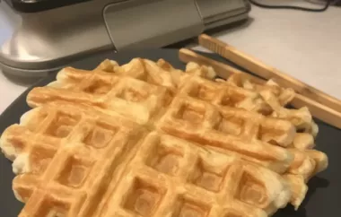 Delicious and Fluffy Sour Cream Waffles