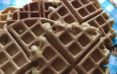 Delicious and Fluffy Sourdough Waffles