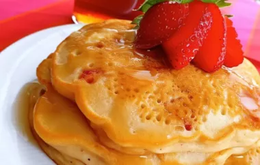 Delicious and Fluffy Strawberry Vanilla Pancakes Recipe