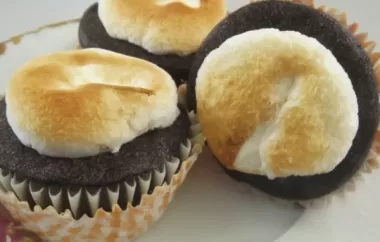 Delicious and Fluffy Toasted Marshmallow Cupcakes that will satisfy your sweet tooth