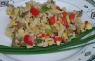 Delicious and Fresh Roasted Corn and Basmati Rice Salad Recipe