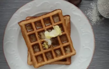 Delicious and Gluten-Free Chestnut Flour Waffles Recipe