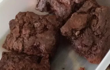 Delicious and gooey Chewy Brownies Recipe
