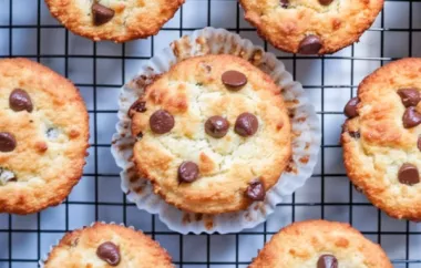 Delicious and healthy almond flour chocolate chip muffins