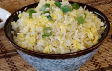 Delicious and Healthy American Breakfast Rice with Eggs and Veggies