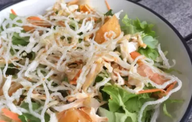 Delicious and Healthy Asian Chicken Salad Recipe