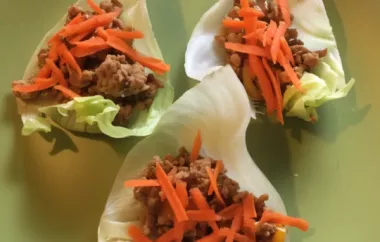 Delicious and healthy Asian-inspired chicken lettuce wraps