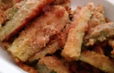 Delicious and Healthy Baked Zucchini Fries Recipe