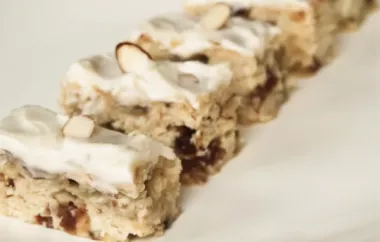 Delicious and Healthy Banana Date Bars Recipe