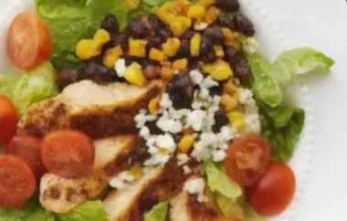 Delicious and Healthy BBQ Chicken Chopped Salad Recipe