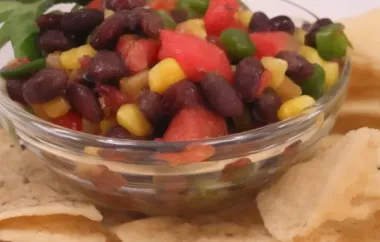 Delicious and Healthy Black Bean Salsa