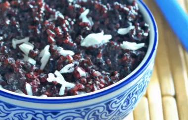 Delicious and Healthy Black Rice Pudding Recipe