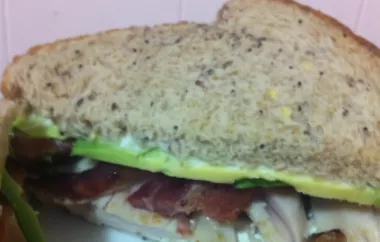Delicious and Healthy California Club Turkey Sandwich Recipe