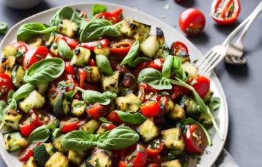 Delicious and Healthy Charred Vegetable Panzanella