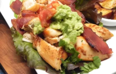 Delicious and healthy chicken avocado and bacon lettuce wraps