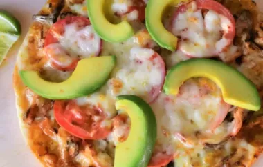 Delicious and Healthy Chicken Fajita Cauliflower Pizza Recipe