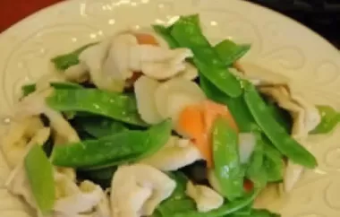 Delicious and Healthy Chicken Stir-Fry with Snow Peas Recipe