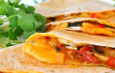 Delicious and Healthy Farmer's Market Vegetarian Quesadillas Recipe