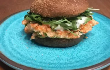 Delicious and Healthy Fresh Salmon Burgers with Tangy Lemon Yogurt Sauce