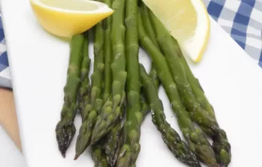 Delicious and healthy ginger roasted asparagus recipe