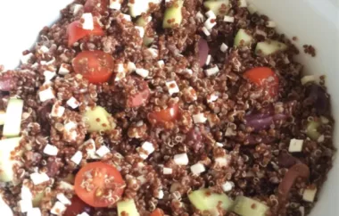 Delicious and Healthy Greek Quinoa Salad Recipe