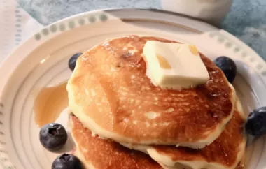 Delicious and Healthy Greek Yogurt Blueberry Lemon Pancakes