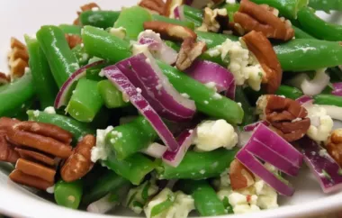 Delicious and Healthy Green Bean and Blue Cheese Salad Recipe