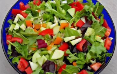 Delicious and Healthy Green Salad Recipe