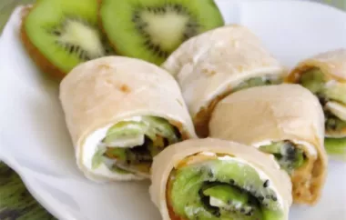 Delicious and Healthy Kiwi Wraps or Rolls Recipe